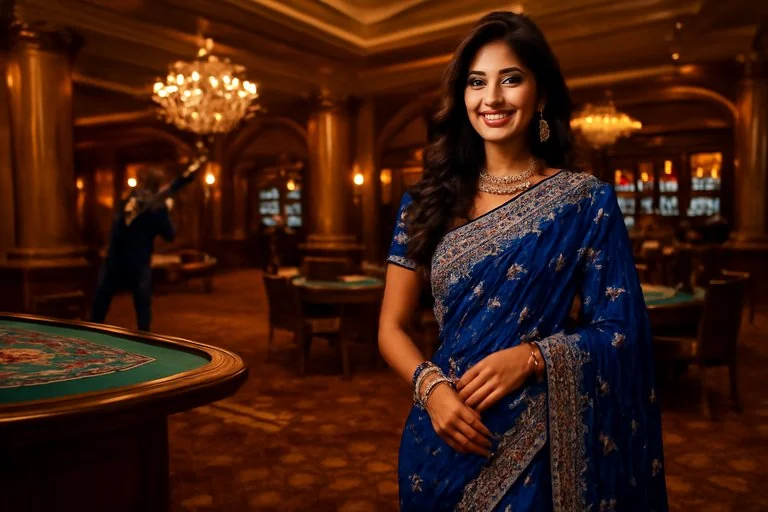9777bet লাইভ টেবিলের ডিলার দৃশ্য